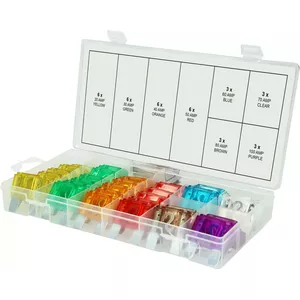Automotive Fuse Set ks tools 970.0730, 36-piece, blade fuses 20–100 A