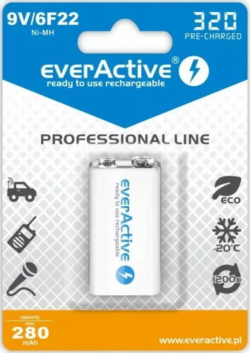 Uzlādējams Ni‑MH akumulators everActive AK9.eA