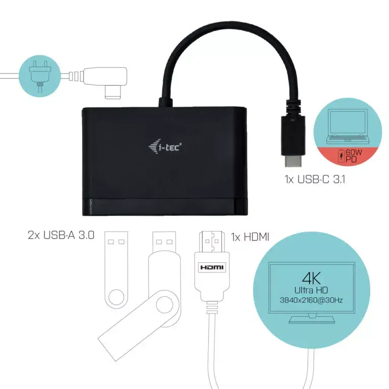 USB C HDMI Портативный Адаптер C31DTPDHDMI Photo 3