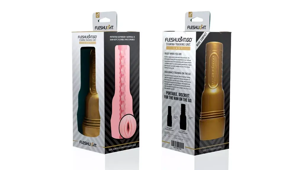 Мастурбатор Fleshlight Gold Pink Silicone — 18 см Photo 3
