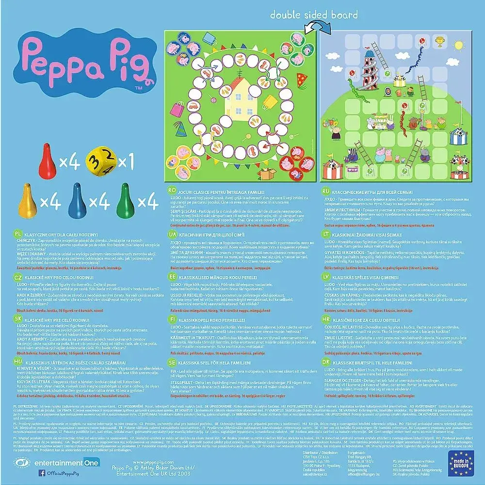 TREFL Peppa Pig 2 in 1 Ludo & Snakes and Ladders Photo 5