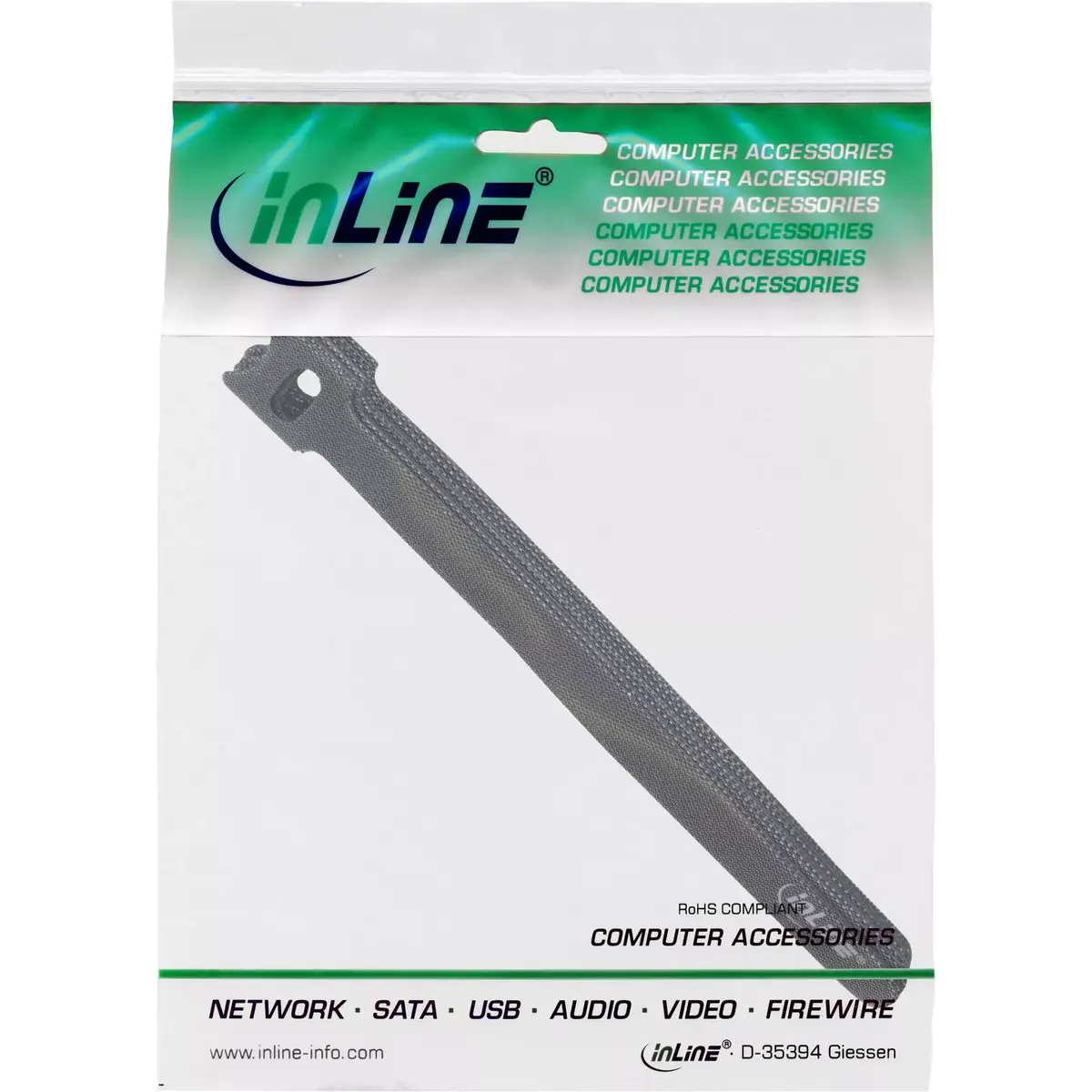 InLine velcro kabeļu saites 180x12 mm, 10 gab. Photo 4
