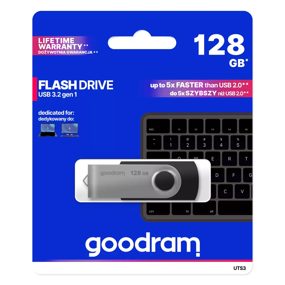 GOODRAM UTS3 128 GB USB Type-A 3.2 Gen 1 Photo 5