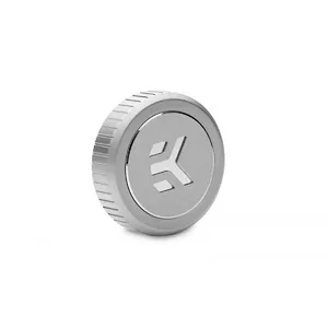 Aizbāzne datora ūdens dzesēšanai, EKWB 3831109828762 — misiņš, satīna tērauds/titāna apdare, Ø 23 mm, augstums 5,5 mm