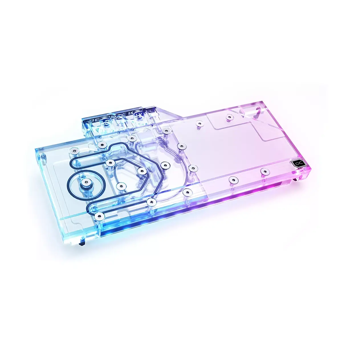 Ūdens bloks + siltummainis Alphacool Eisblock Aurora Acryl GPX-N Photo 2