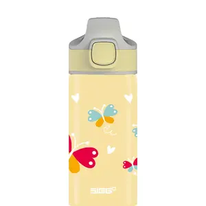 Aluminium water bottle Sigg Miracle Butterfly Daily usage 400 ml, beige, 180 mm height