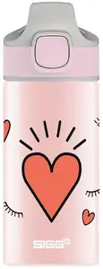 Aluminium water bottle Sigg Miracle Girl Daily usage 400 ml, pink, 180 mm height