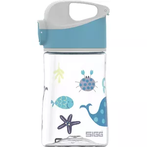 Reusable water bottle Sigg Miracle Ocean Friend 350 ml Tritan — Blue/Grey/Transparent, 155 mm height, 7 cm diameter