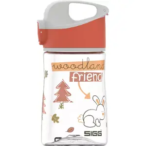 Water bottle Sigg Miracle Woodland Friend 350 ml Tritan — Grey/Red/Transparent, 155 mm height