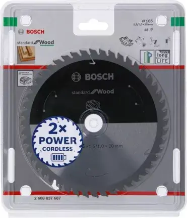 Дисковая пила Bosch STANDARD FOR WOOD 16.5 см Photo 2