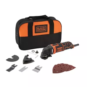 Многофункциональный колеблющийся инструмент Black & Decker MT300SA2 — 230 В, 50–60 Гц, 1,58 кг, черно-оранжевый