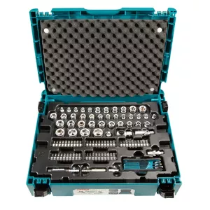 Mechanikas rīku komplekts Makita E-08713 120 rīki Melns Zils