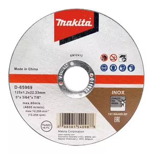 Makita D-65969-12 leņķa slīpmašīnas aksesuārs Griešanas disks