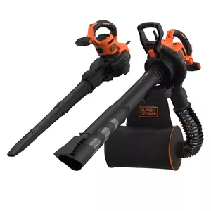 Handheld blower Black & Decker BEBLV300-QS — 3000 W, 404 km/h, 72 L bag, vacuum and chopper, swivel mount