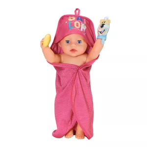 BABY born Bath Hooded Towel Set Doll bathing set