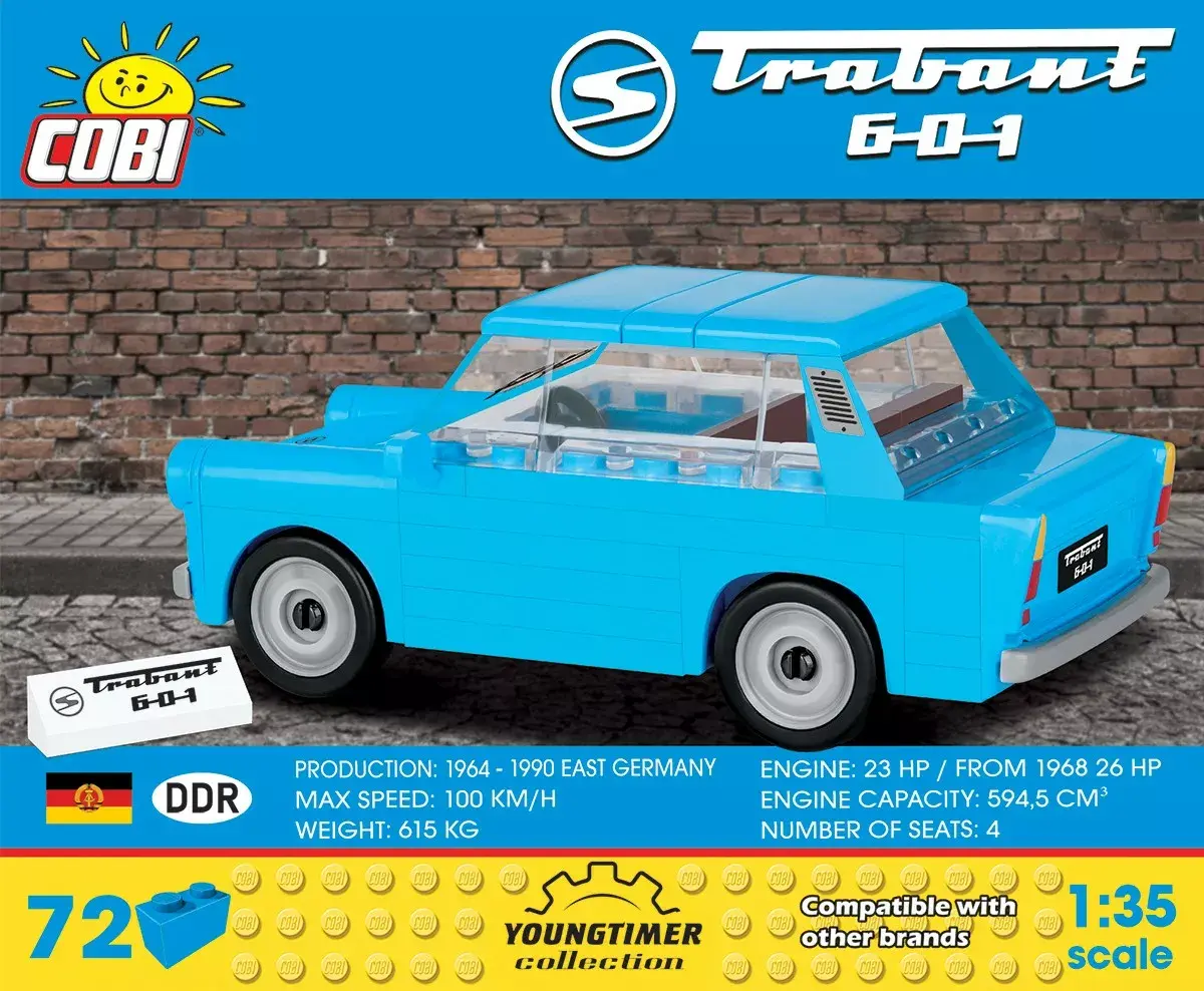 Конструктор Cobi Blocks — Trabant 601, 72 шт. Photo 2