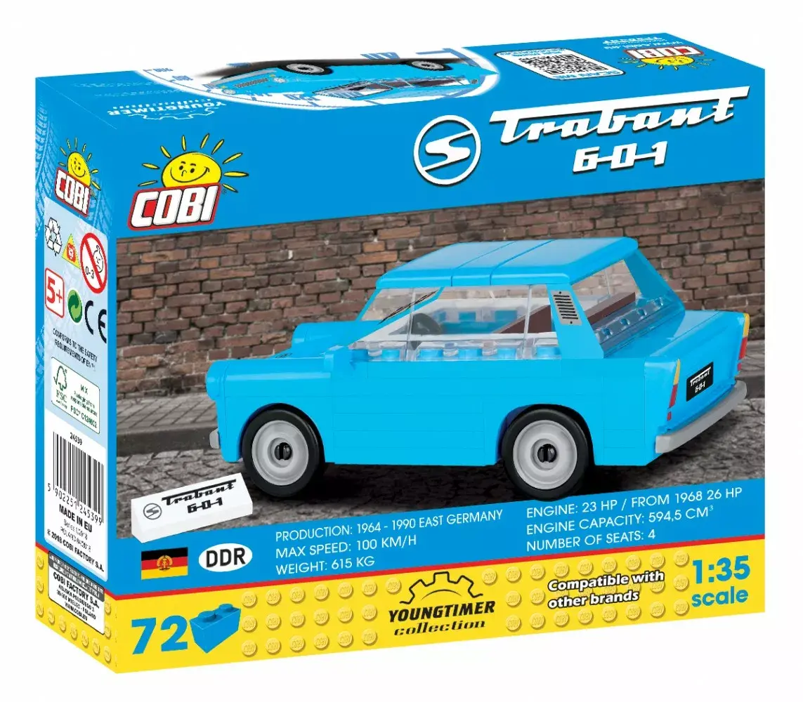 Конструктор Cobi Blocks — Trabant 601, 72 шт. Photo 8