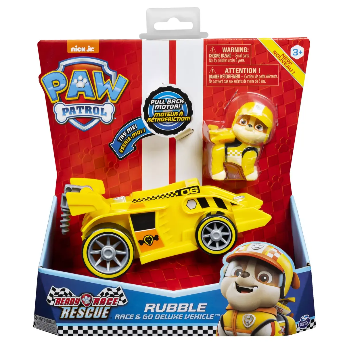 Car PAW Patrol Rubble’s Race & Go Deluxe Vehicle Photo 2