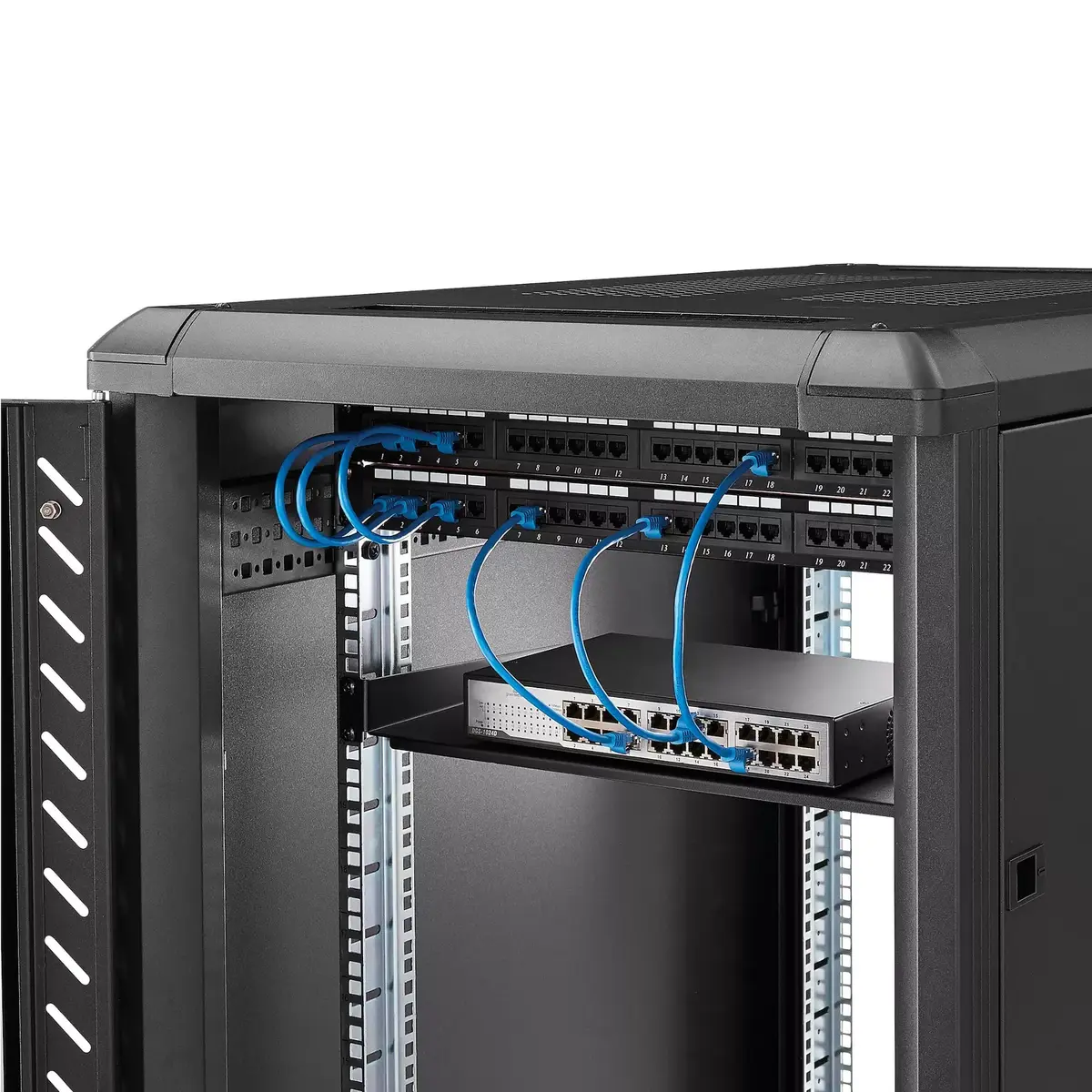 StarTech 1U Fixed Rack Shelf 10in Deep Photo 2