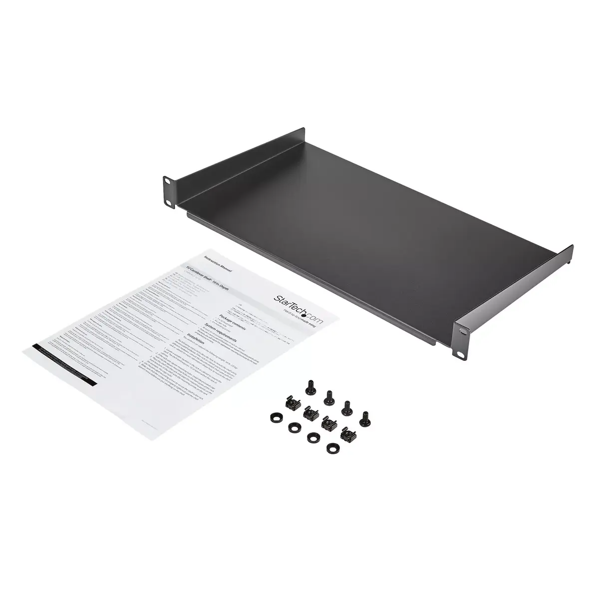 StarTech 1U Fixed Rack Shelf 10in Deep Photo 6