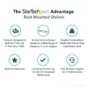 StarTech 1U Fixed Rack Shelf 10in Deep Photo 8