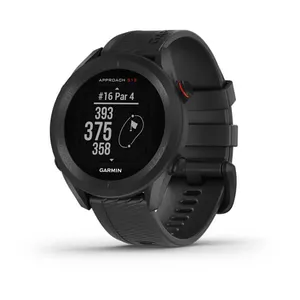 GPS-часы для гольфа GARMIN Approach S12 черные, корпус 43 мм, силиконовый ремешок, 30 ч в GPS