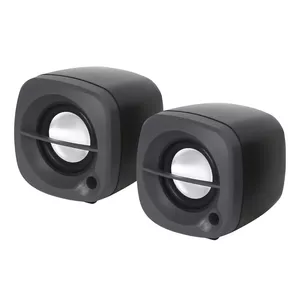 Omega OG15B 2.0 channel loudspeaker with 6W output power and USB connection in black