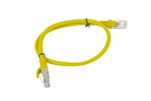 LANBERG Cat5e U/UTP patch cable, RJ-45 to RJ-45, 0.5 m, yellow