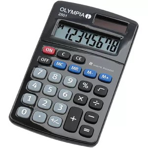 Olympia 2501 calculator Desktop Basic Black, Blue, Grey