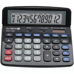 Basic Calculator Olympia 2502 Desktop Black Blue Grey