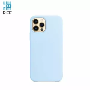Aizmugures vāciņš Riff priekš iPhone 12 / 12 Pro, gaiši zils, plāns mīksts silikons