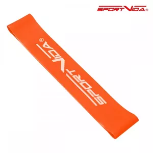 SportVida Slodzes gumija Fitnesa un GYM treniņiem 600 * 50 * 1MM (10-15kg) Oranža