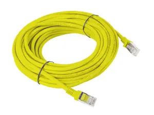 Network patch cable LANBERG Cat5e U/UTP 10 m RJ-45 to RJ-45 yellow