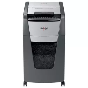 Шредер бумаги REXEL AutoFeed+ 300M микропорезка 2 x 15 мм, ёмкость 300 листов, корзина 60 л, ширина захвата 23 см