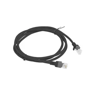 Network cable LANBERG PCU5-10CC-0150-BK Cat5e U/UTP 1.5 m with RJ-45 connectors, black