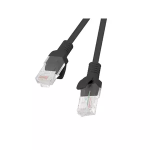 Lanberg PCU5-10CC-0200-BK tīkla kabelis Melns 2 m Cat5e U/UTP (UTP)