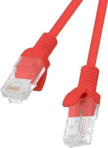 Сетевой кабель Lanberg PCU5-10CC-0100-R Красный 1 м Cat5e U/UTP (UTP) RJ-45