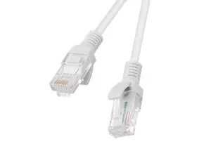 Networking cable LANBERG PCU6-10CC-0500-S Cat6 U/UTP RJ-45 to RJ-45, 5 m, grey