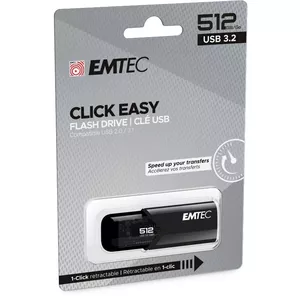 USB flash drive Emtec 512 GB USB Type-A 3.2 Gen 2 B110 Click Easy