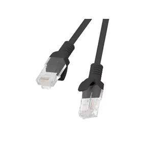 Network cable LANBERG PCU6-10CC-1500-BK Cat6 U/UTP 15 m RJ-45 Black