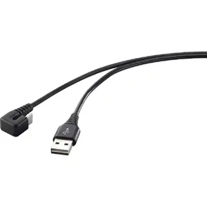 USB Cable Renkforce RF-4609276 USB 2.0 1m USB C USB A Black