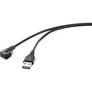 USB 2.0 cable Renkforce RF-4598342 with 1× Type A plug and 1× Type A socket, USB 2.0