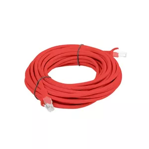 Network cable LANBERG Cat6 U/UTP (UTP) red, RJ-45 to RJ-45, 5 m