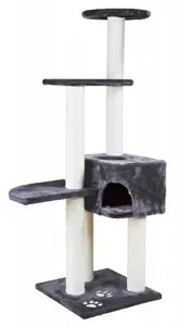Cat scratching post Trixie Alicante, freestanding, height 1420 mm, diameter 9 cm, anthracite