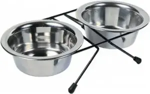 Trixie pet bowl stand with two bowls 2×0.45 l model 24831