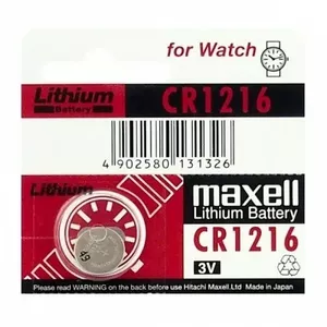 Coin cell battery Maxell CR1216 3V lithium — 1 pc