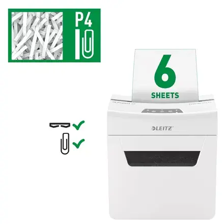 Paper Shredder Leitz IQ Protect Premium 6X P4 Photo 7
