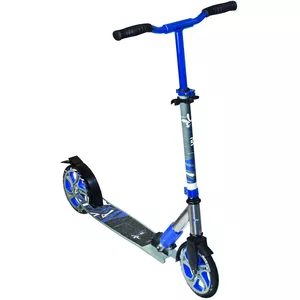 Самокат Muuwmi Aluminium Scooter Deluxe 205 мм серо-голубой — колёса 205 мм, алюминиевая рама и деки