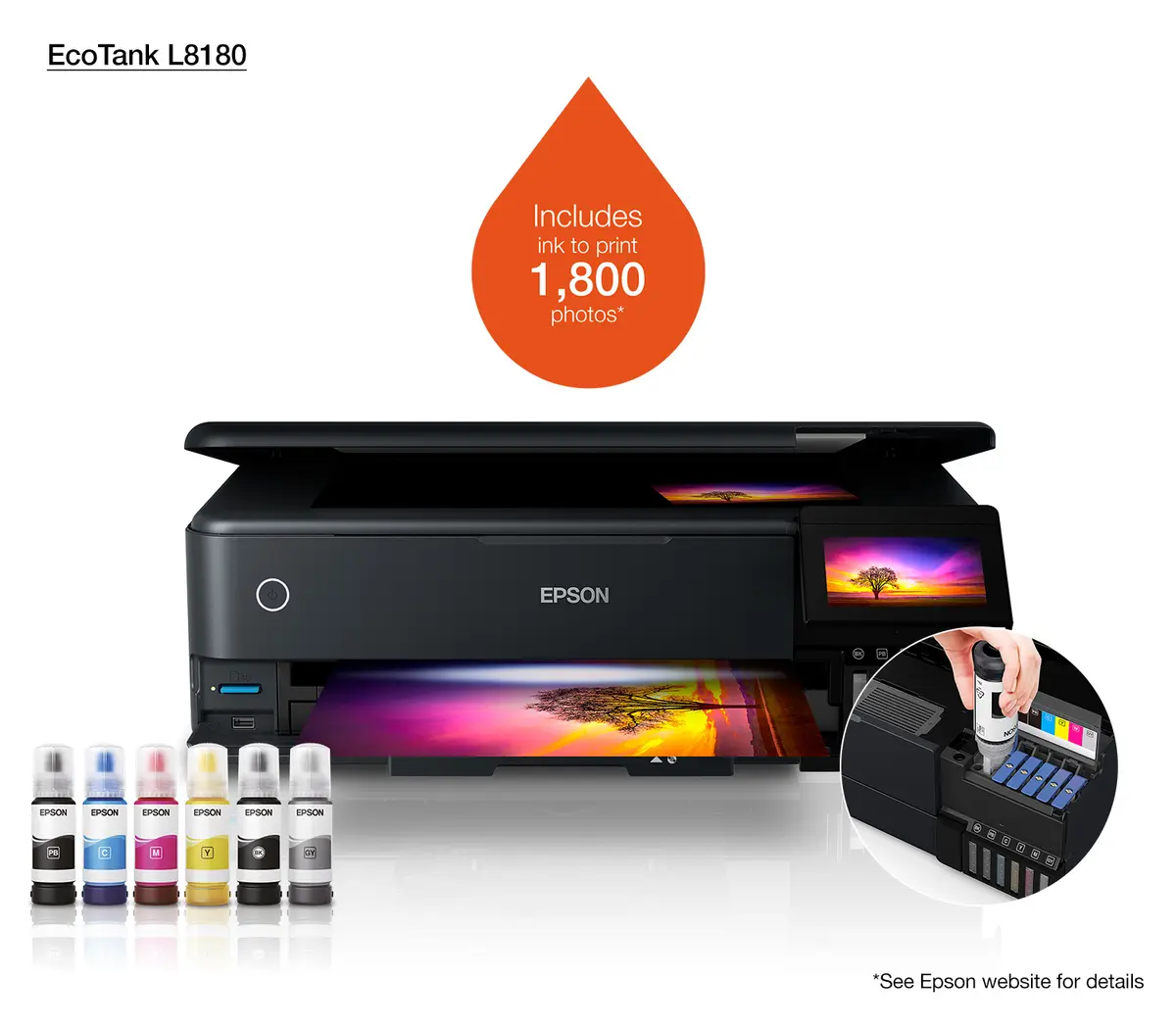 Epson EcoTank L8180 Inkjet A3+ Printer Photo 13