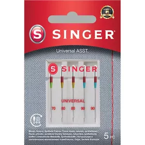 Singer universālā adata ASST 5PK austiem audumiem